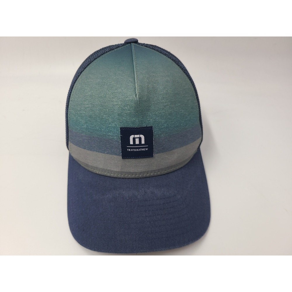 Travis Mathew Mesh Trucker Snapback Hat Cap Golf Casual Dad Men Women Blue Green